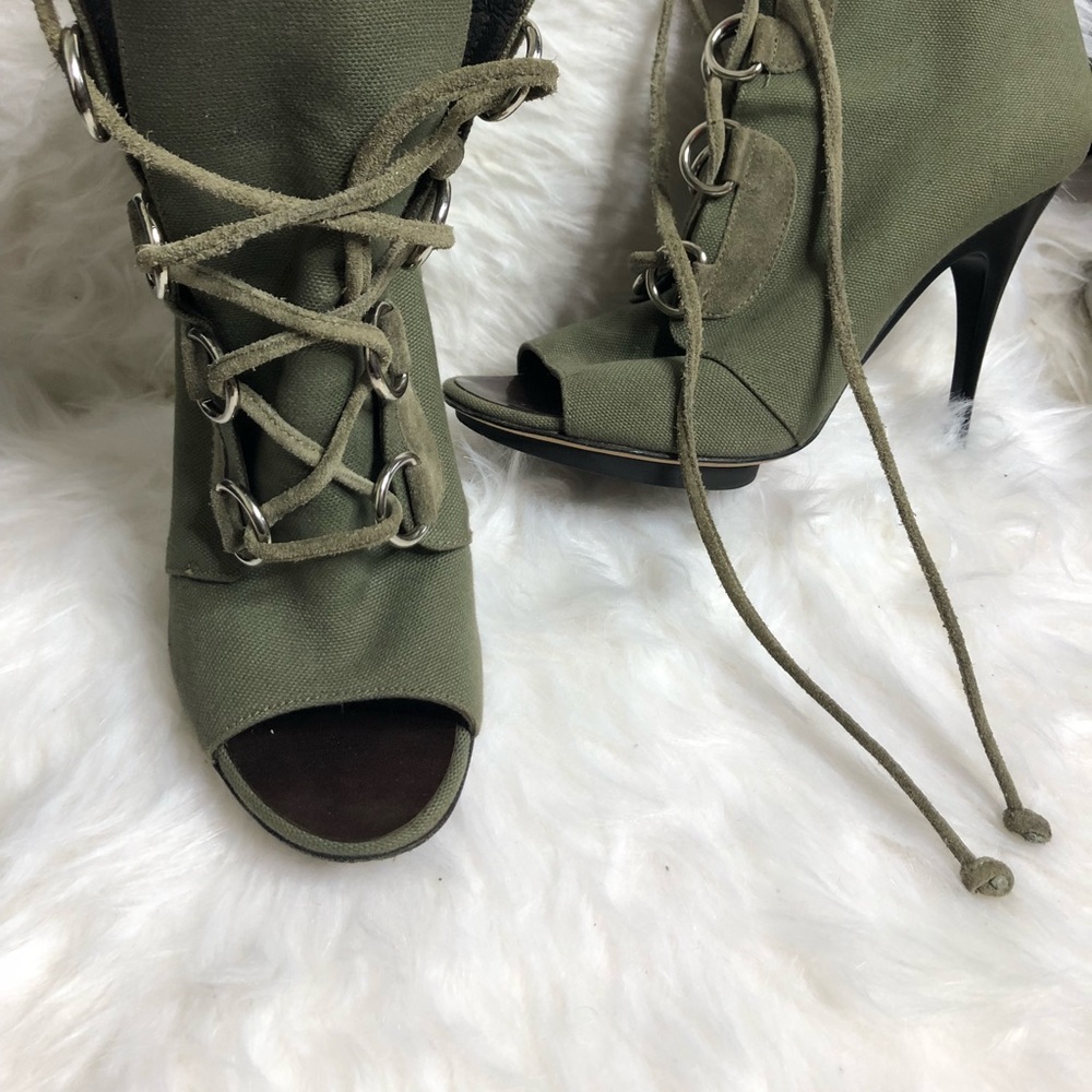 Giuseppe lace up ankle booties